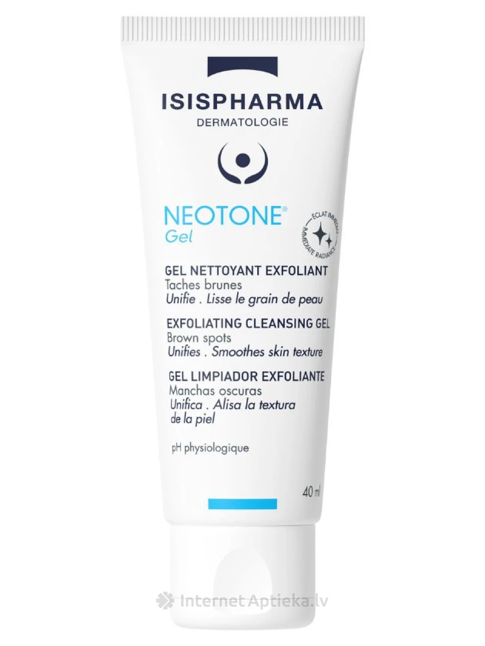 ISISPHARMA NEOTONE GEL balinošs eksfoliācijas gels, 40 ml | internetaptieka.lv