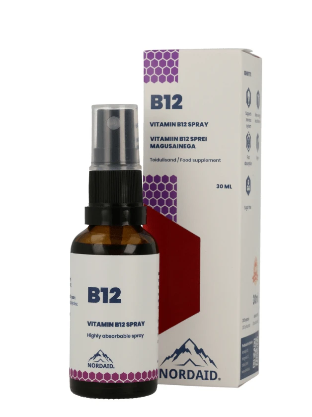 NORDAID Vitamīna B12 sprejs, 30 ml