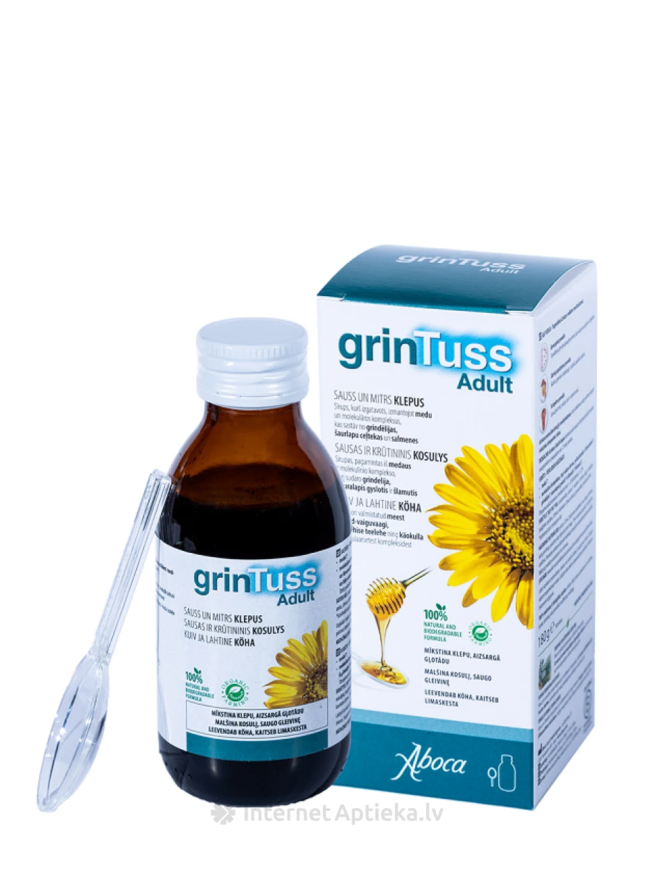 Aboca Grintuss Adult siirup, 180 g | internetaptieka.lv