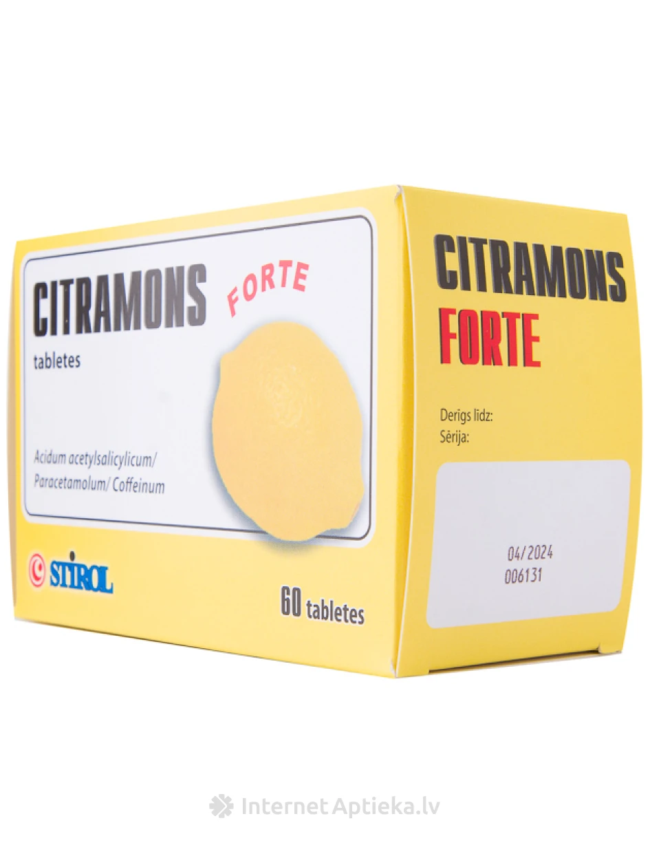 Citramon forte, 60 tabletes | internetaptieka.lv