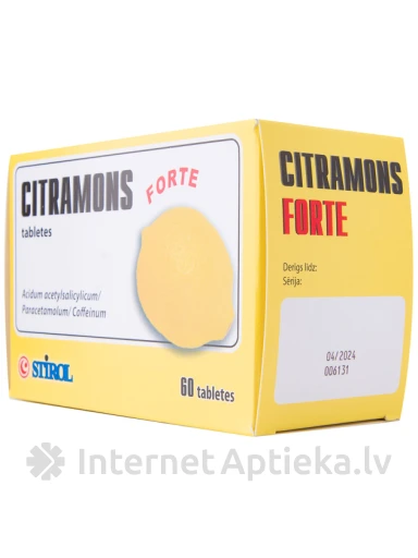 Citramon forte, 60 tabletes | internetaptieka.lv
