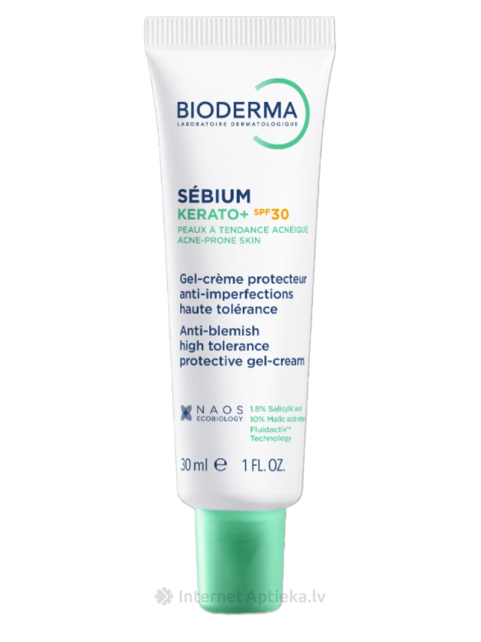 BIODERMA Sebium Kerato+ SPF30 kreem, 30 ml | internetaptieka.lv