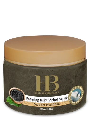 H&B Dead Sea Minerals Putojošs dubļu sorbeta skrubis, 450 g | internetaptieka.lv