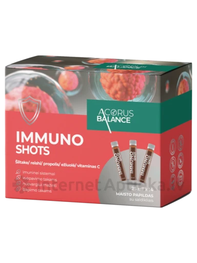 Acorus Balance Immuno Shots 25 ml, 14 tk. | internetaptieka.lv