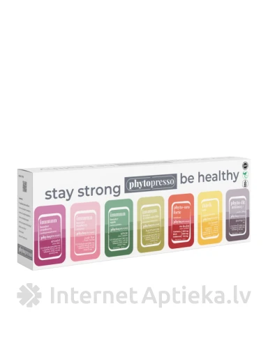 Stay strong be healthy kaste ar 7 dažādiem šotiem, 60 ml | internetaptieka.lv