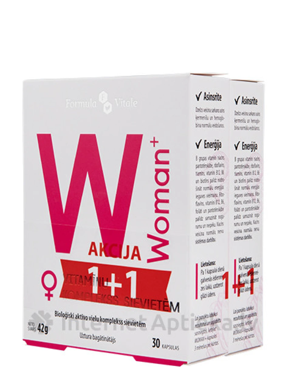 Formula Vitale Woman+, 30 kapsulas (1+1) | internetaptieka.lv