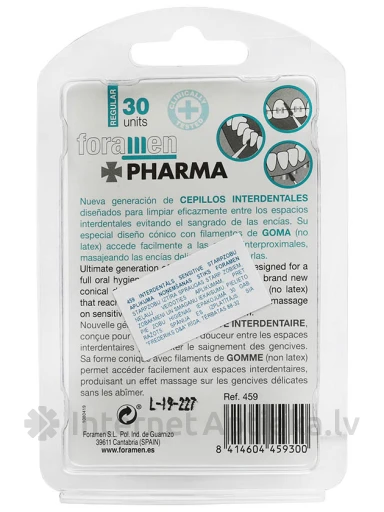 Зубная нить Foramen Pharma interdental Rubbes, 30 шт. | internetaptieka.lv