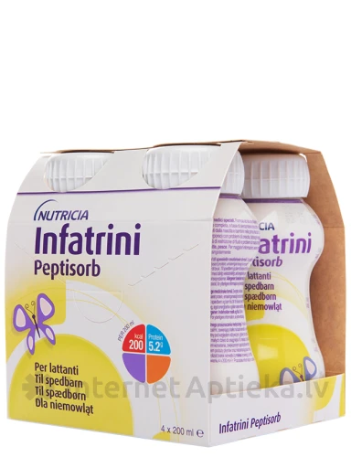 Infatrini Peptisorb, 4 x 200 ml | internetaptieka.lv