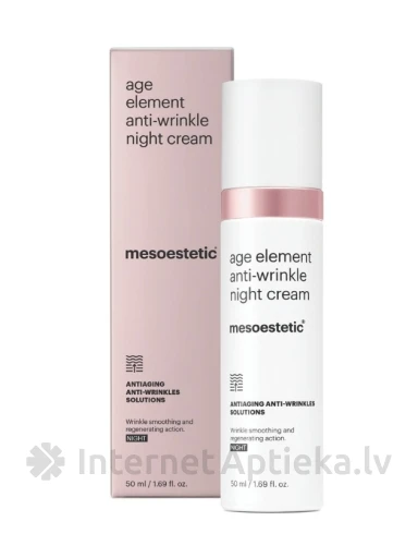 Mesoestetic age element anti-wrinkle pretgrumbu nakts krēms, 50 ml | internetaptieka.lv