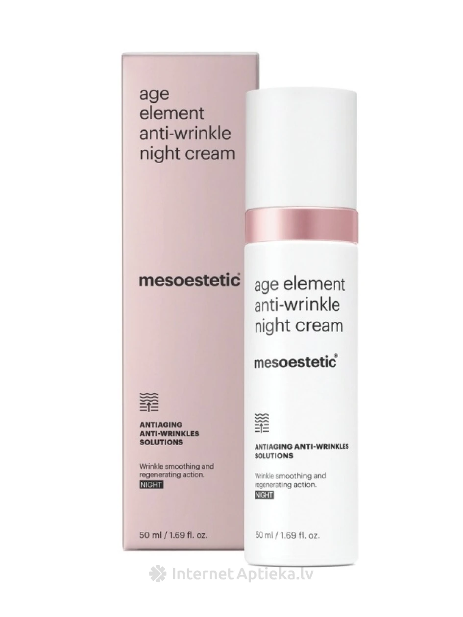 Mesoestetic age element anti-wrinkle pretgrumbu nakts krēms, 50 ml | internetaptieka.lv
