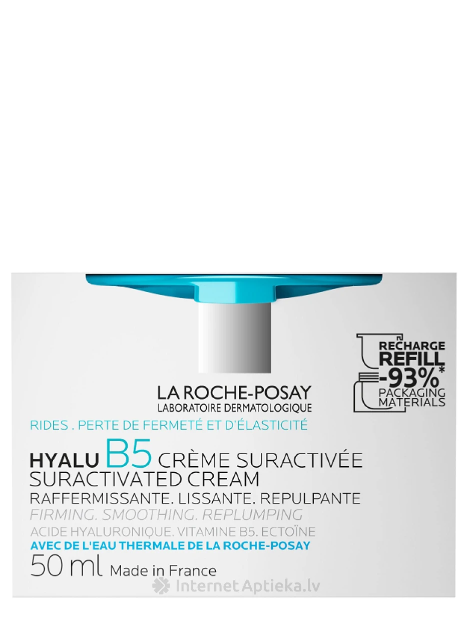 La Roche Posay HYALU B5 SURACTIVATED Укрепляющий крем для лица, пополняемая упаковка, 50 мл | internetaptieka.lv
