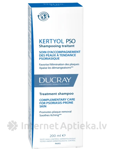 Ducray Kertyol PSO шампунь, 200 мл | internetaptieka.lv