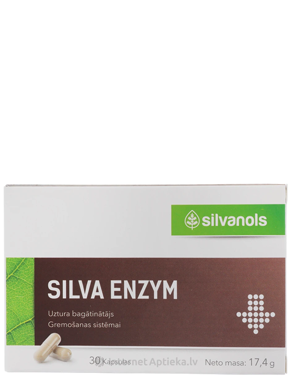 Silvanols Silva Enzym, 30 kapsulas | internetaptieka.lv