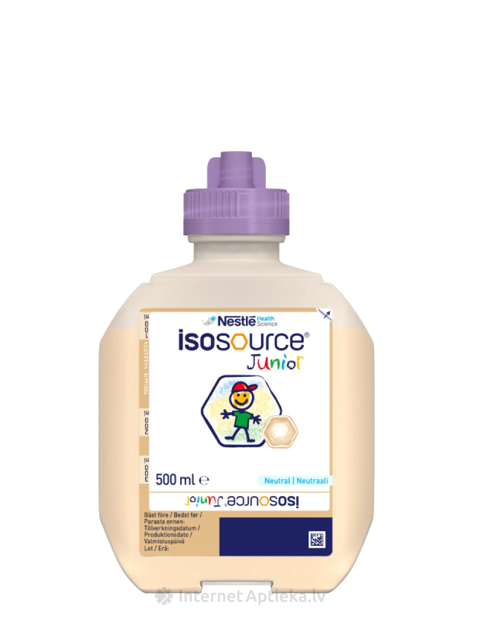 Nestle Isosource Junior neutral Pārtika medicīniskiem nolūkiem, 500 ml | internetaptieka.lv