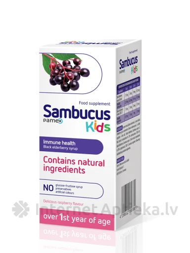 Sambucus For Kids сироп для детей, 120 мл | internetaptieka.lv