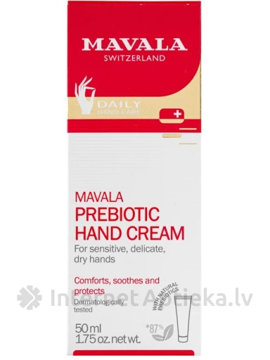 MAVALA PREBIOTIC sausai, jutīgai roku ādai, 50 ml | internetaptieka.lv