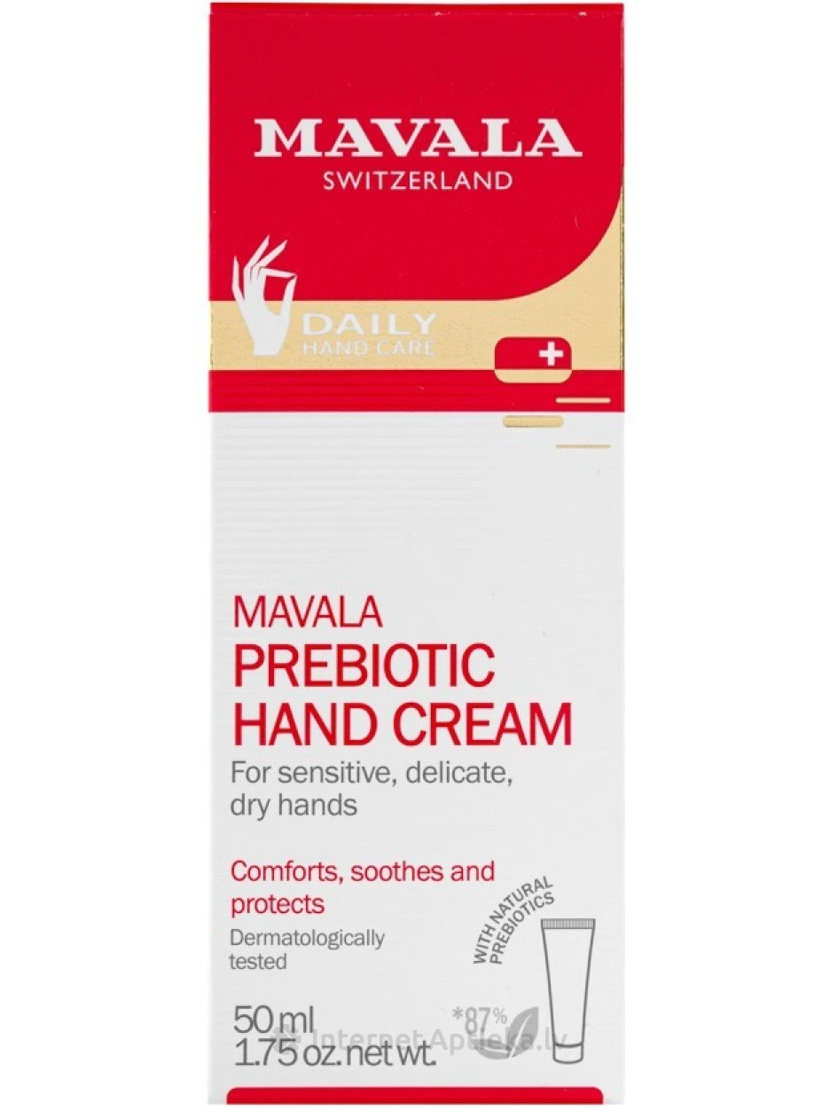 MAVALA PREBIOTIC sausai, jutīgai roku ādai, 50 ml | internetaptieka.lv