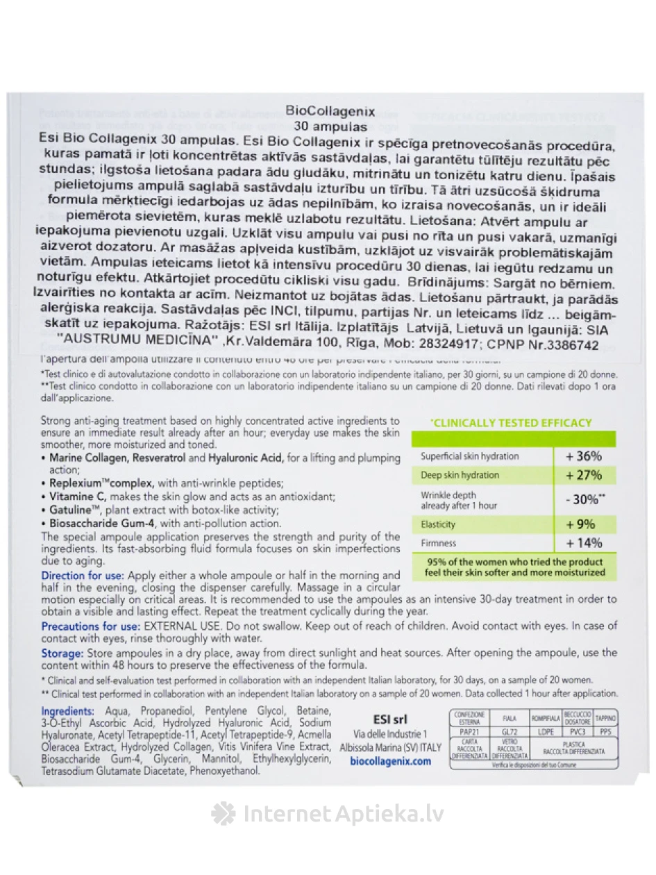 ESI Biocollagenix, 30 ampulas | internetaptieka.lv