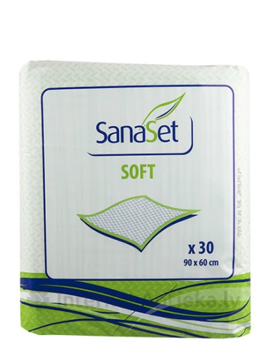 SanaSet paladziņš Soft 90 x 60, 30 gb. | internetaptieka.lv