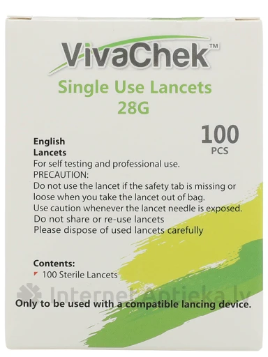 Lantsetid Vivachek Ino, 100 tk. | internetaptieka.lv