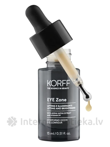 KORFF EYE ZONE viegli izgaismojošs krēms ar liftinga efektu acu kontūrai, 15 ml | internetaptieka.lv