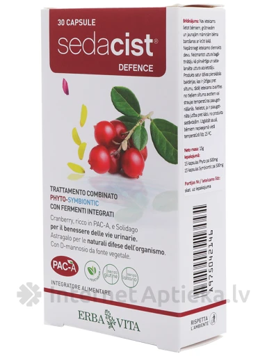 Sedacist defence, 30 kapsulas | internetaptieka.lv