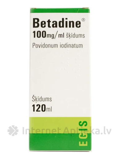 Betadine 10% šķīdums, 120 ml | internetaptieka.lv