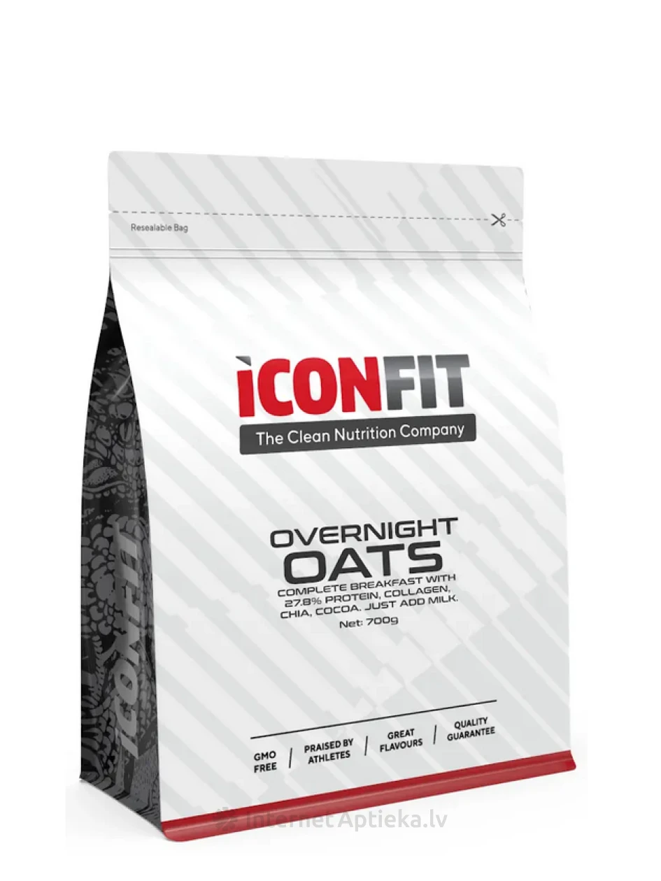 ICONFIT Öökaerahelbed biezputra Šokolaadi-maapähkli, 1 kg | internetaptieka.lv