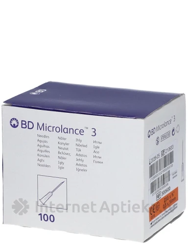BD игла для инъекций 0.5x16мм, 25G, оранжевая, 100 шт. | internetaptieka.lv