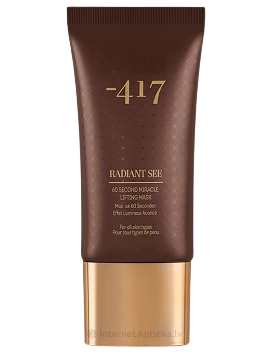 Minus 417 Radiant see 60 sekundi tõstev mask, 50 ml | internetaptieka.lv