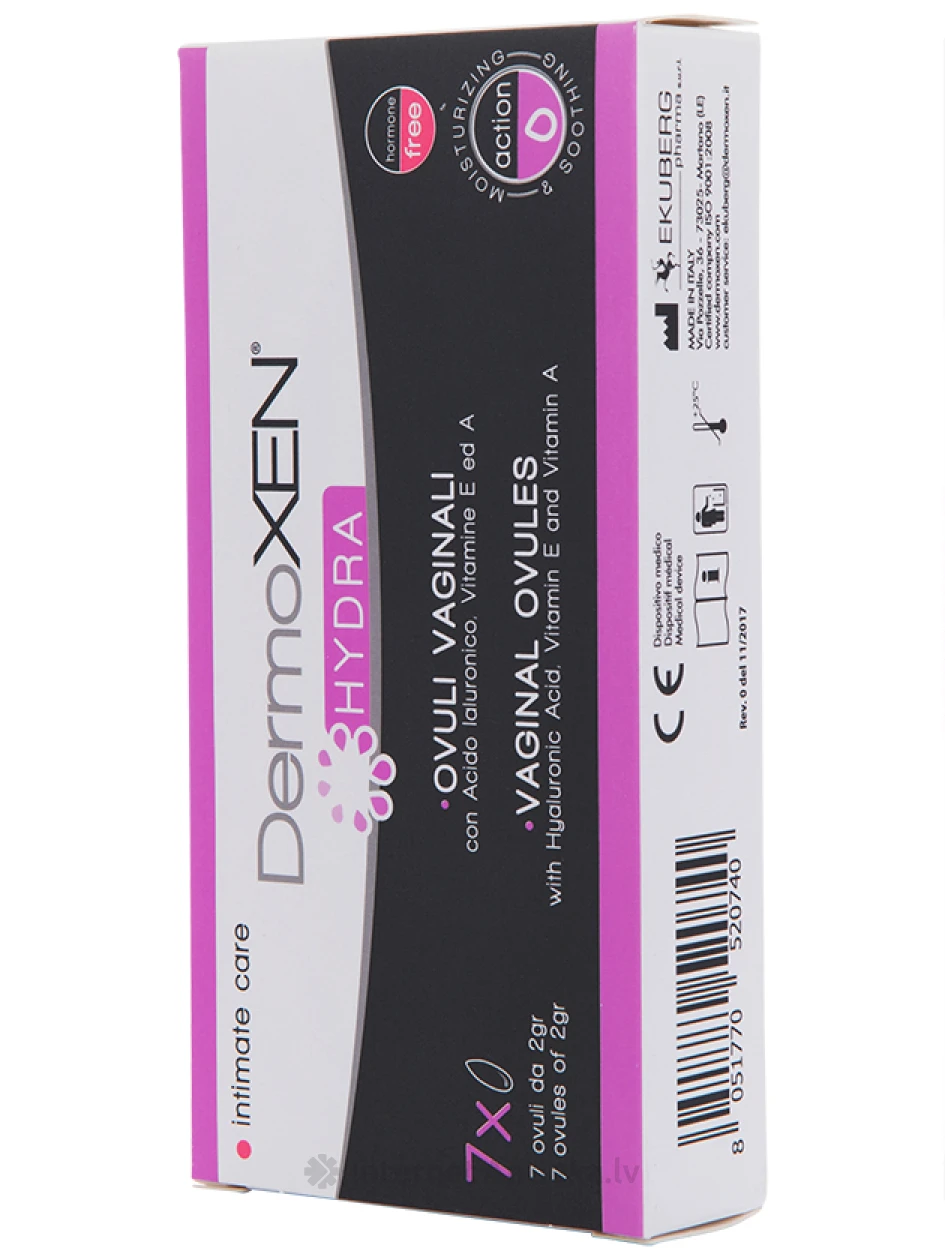 DermoXen Hydra, 7 vaginaalset munarakku | internetaptieka.lv