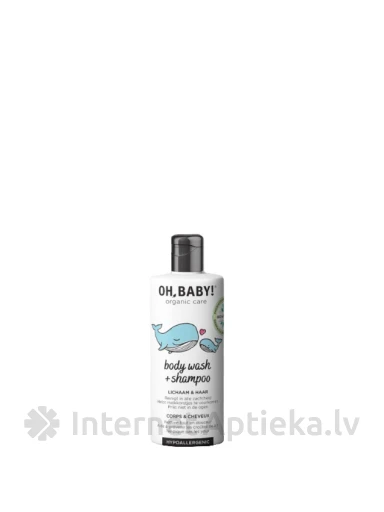 OH,BABY! Organic Care Очищающий шампунь для волос и тела, 150 мл | internetaptieka.lv