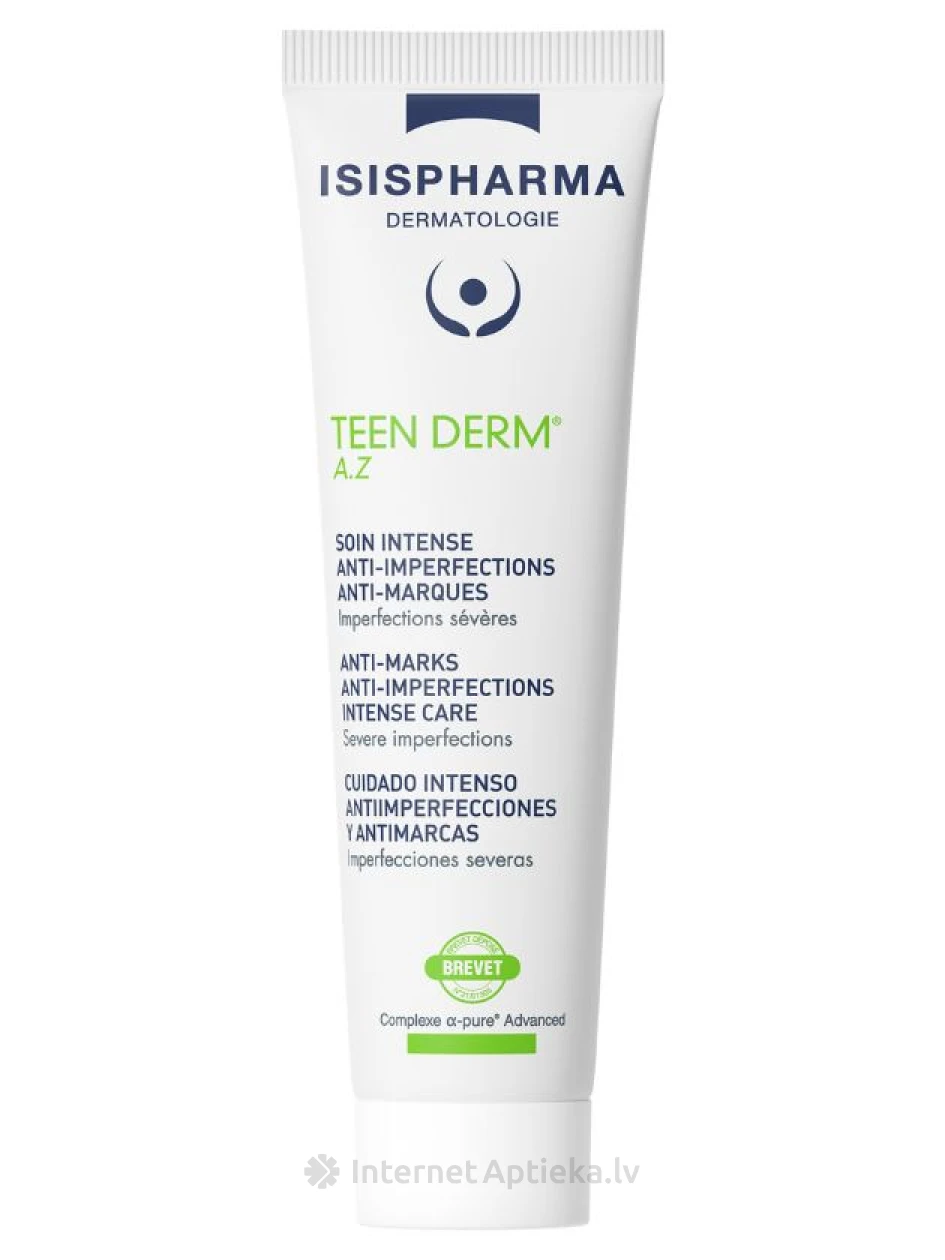 ISISPHARMA TEEN DERM A.Z Intensiivne vahend akne vastu, 30 ml | internetaptieka.lv