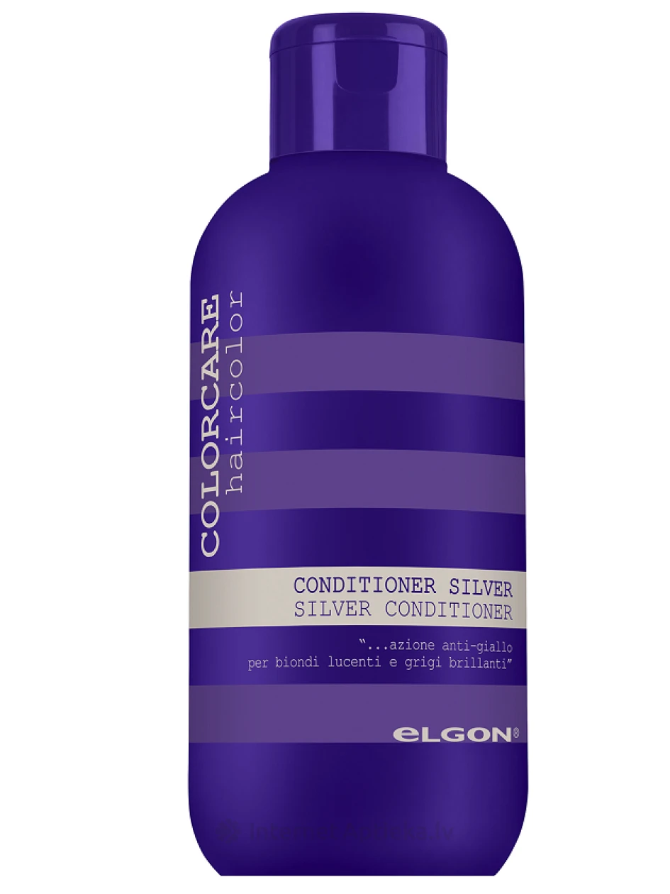 ELGON COLORCARE kondicionieris pret dzeltenīgu matu nokrāsu SILVER CONDITIONER, 300 ml | internetaptieka.lv