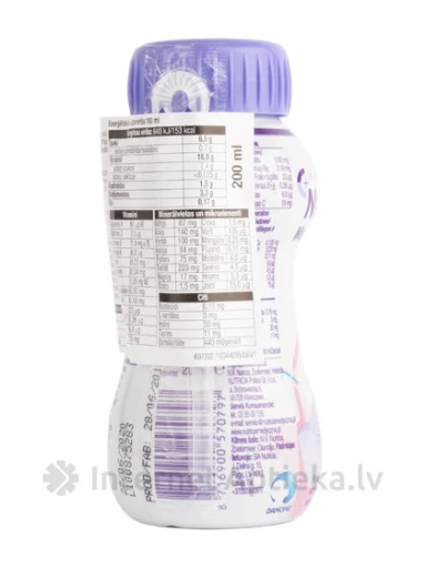 Nutrikid multi fibre ar zemeņu garšu, 200 ml | internetaptieka.lv