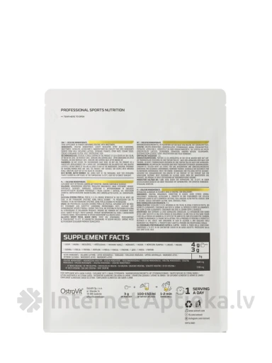 OstroVit Creatine Monohydrate Pulveris (lemon, sport blue), 500 g | internetaptieka.lv