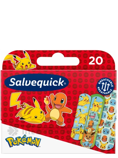 Salvequick Pokemon plāksteri bērniem, 20 gb. | internetaptieka.lv