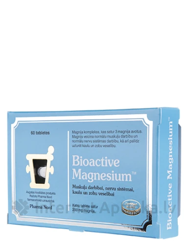 BioActive Magnesium 200 mg, 60 tabletti | internetaptieka.lv