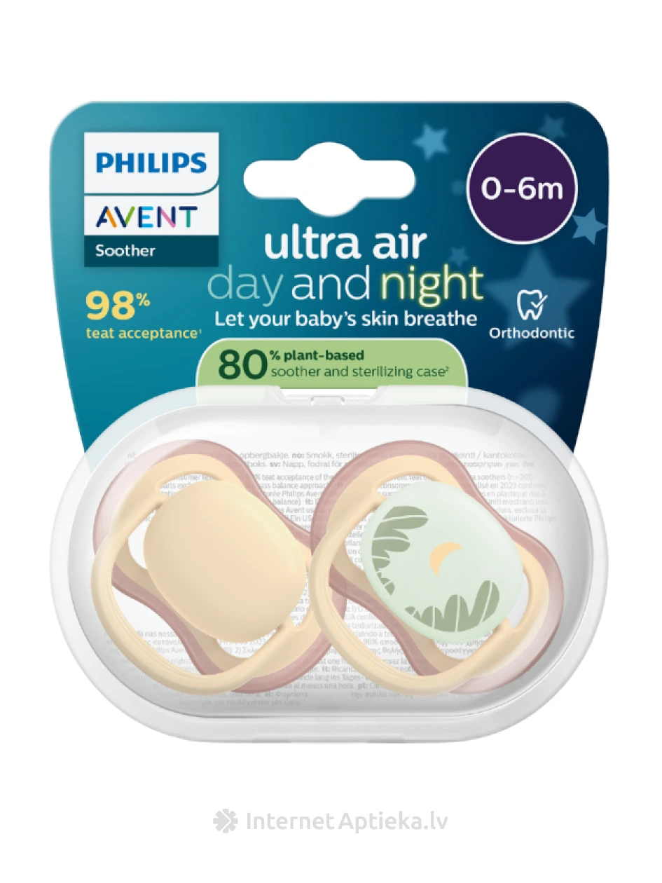 Philips Avent Ultra Ultra Air day and night lutt, 0-6M,, (2 tk) | internetaptieka.lv