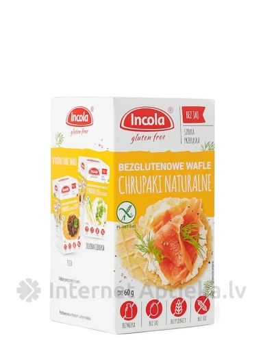 Incola gluteenivabad vahvlid, 60 g | internetaptieka.lv