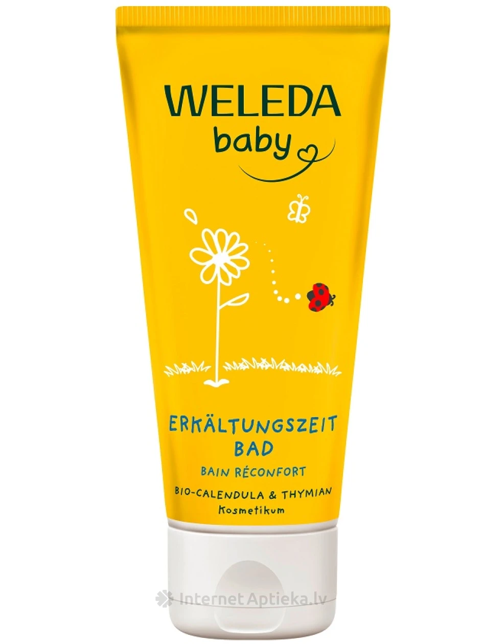 Weleda Baby Calendula средство для купания детей в холодное время, 75 мл | internetaptieka.lv