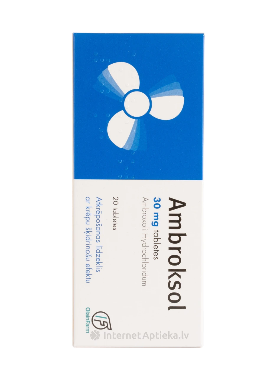 Ambroksol 30 mg, 20 tabletes | internetaptieka.lv