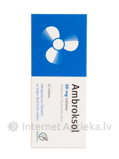 Ambroksol 30 мг, 20 таблеток | internetaptieka.lv