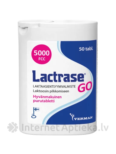 Verman Lactrase GO, 50 таблеток | internetaptieka.lv