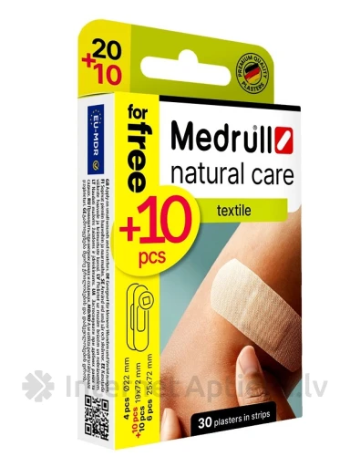 Medrull plaastrid Natural Care, 20 + 10 tk. | internetaptieka.lv