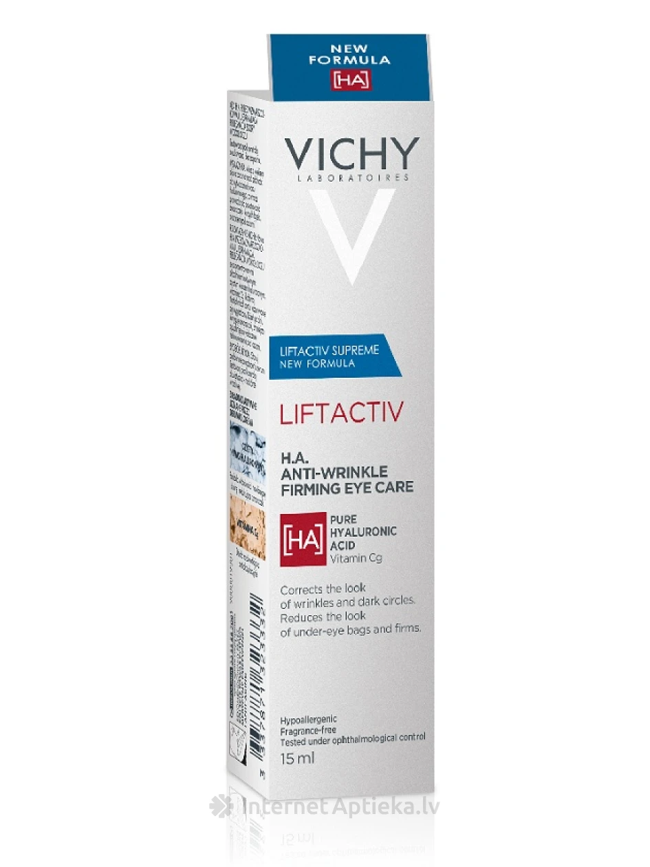 Vichy Liftactiv eyes krēms - grumbu izlīdzinošs, 15 ml | internetaptieka.lv