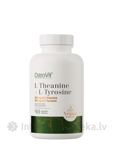 OstroVit L-Theanine + L-Tyrosine VEGE kapsulas, 90 gb. | internetaptieka.lv