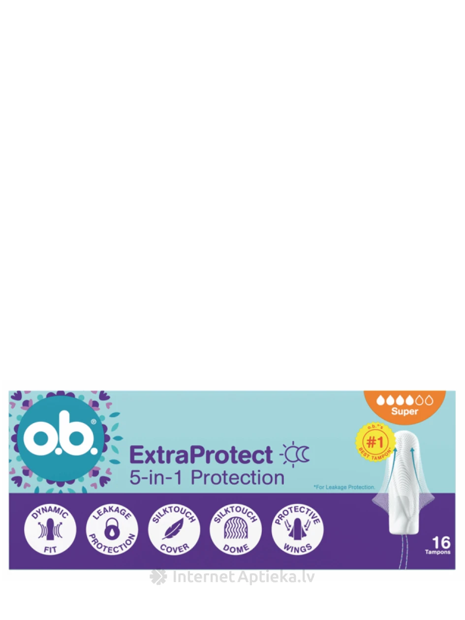 OB Higiënilised tampoonid ExtraProtect Super, 16 tk | internetaptieka.lv