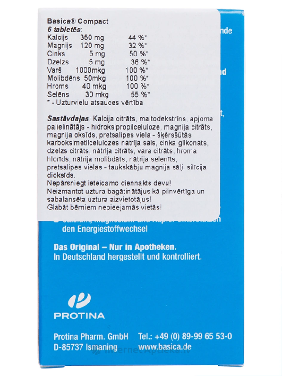 Basica Compact, 120 таблеток | internetaptieka.lv