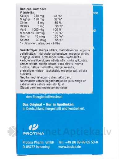 Basica Compact, 120 tabletes | internetaptieka.lv